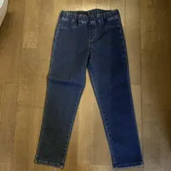 キッズパンツ XL ウエストゴム　クロップドデニムパンツ