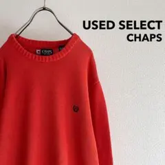 古着 “CHAPS” Crewneck Sweater / オレンジ ニット