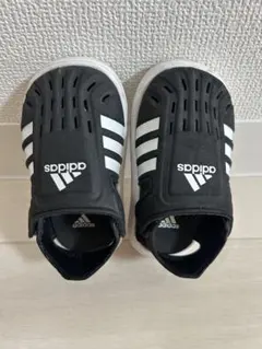 ま*こ様 [美品]adidas ベビーサンダル ブラック/ホワイト 13.0cm