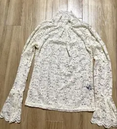 レース ハイネック トップス