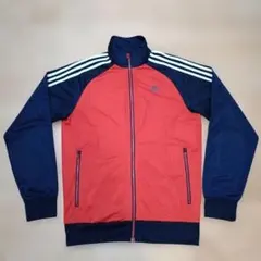 アディダス　adidas　メンズ　M　ジャージ　ジップアップ　トップス　赤のサムネイル