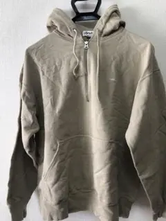 Gymphlex 14 ベージュ ハーフジップフーディ　パーカー