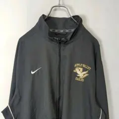 ナイキ トラックジャケットジャージ チーム刺繍ロゴ XLサイズ ブラック 古着