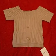 GRL 新品 半袖トップスTシャツ ベージュM