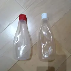 マヨネーズ（三つ穴キャップ） ケチャップ（一つ穴キャップ） 空き容器　空きボトル