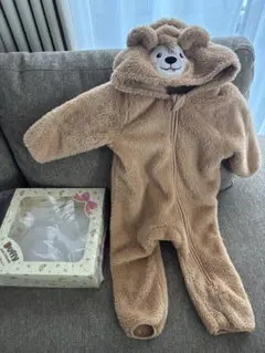 ダッフィー　フード付きロンパース ディズニー公式