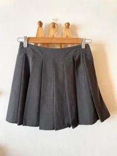 グレー　プリーツミニスカート　y2k 韓国系