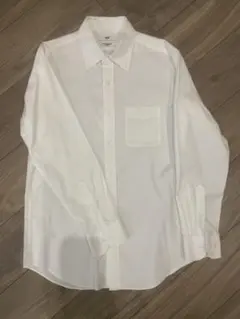 【美品】UNIQLO SUPER NON IRON シャツ ホワイト Lサイズ