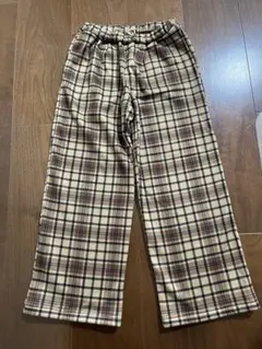 moujonjon ムージョンジョン　チェック柄長ズボン 130cm