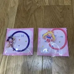 セーラームーン&セーラーサターンアクリル　ヘアゴム ローソン コラボ 明治