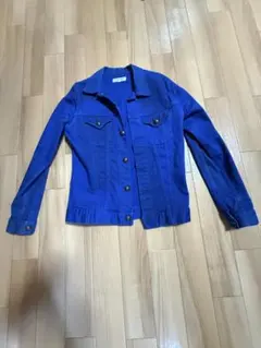 VANQUISH 青 M ボタン付きジャケット