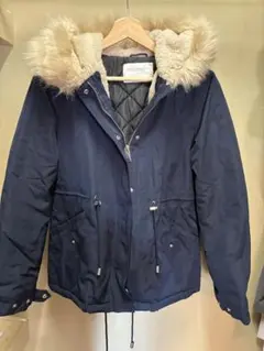ZARA WOMAN ネイビー ダウンジャケット S