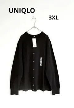 UNIQLO カットクルーネックカーディガン　大きいサイズ3XL 新品
