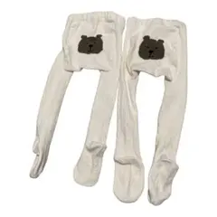 baby GAP くまけつ タイツ ベージュ 12-24month