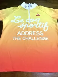 【le coq sportif】古着♡訳ありゴルフウェア　グラデーション　夏服M