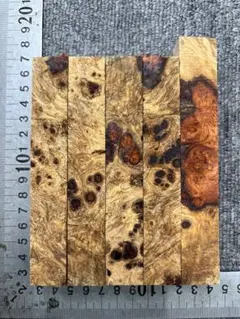 No6 上杢　花梨葡萄杢　玉杢　瘤杢　赤白　エキゾチック　ペンブランク材