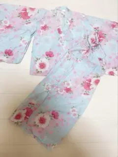 【即日発送可】浴衣 水色 120cm