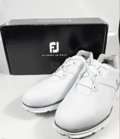 【新品】フットジョイ〈PRO　SL〉ゴルフシューズ（26）FJ　BOA レザー白のサムネイル