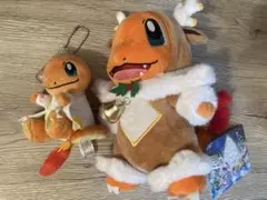 ポケモンセンター　クリスマス　シカポンチョ　ヒトカゲ　ぬいぐるみ ポケモンセンター クリスマス シカポンチョ ヒトカゲ ぬいぐるみ