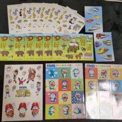 レア】平成レトロ ドラえもん ぷっくりシール&インデックスシール