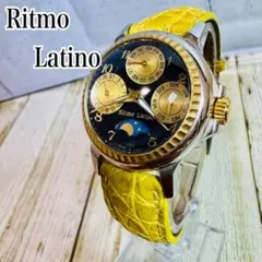 【美品】リトモラティーノ ムーンフェイズトリプルカレンダー ウォッチ QZ