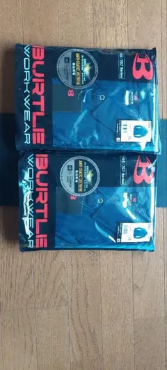 BURTLE 705 長袖シャツ ネイビー LL 2枚セットのサムネイル