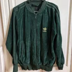90s vintage adidas ベロア トラックジャケット グリーン - メルカリ