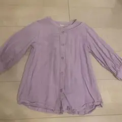 petit main バックリボンブラウス 120cm レーヨン