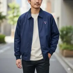 アンドレバレンティノ ヴィンテージ 나일론 재킷 네이비 PARIS