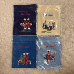 刺繍 巾着