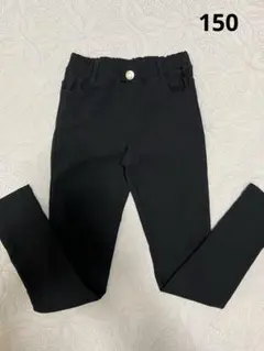 しまむら　バースデイ　女児　ストレッチパンツ　150 黒