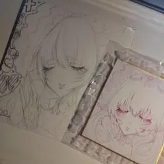 萌え絵 落書き＆ミニ色紙