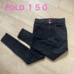【美品✨】POLOキッズデニム　ブラック １５０