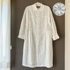 トリココムデギャルソン 半袖襟付きロングワンピース 中古・古着通販】tricot COMME des GARCONS (トリコ