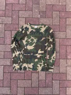 00s OLD GAP サーマル ワッフル ロンt カモ 迷彩 - メルカリ