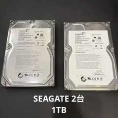 【2台】Seagate 3.5インチHDD 1TB ST31000524AS