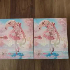 TAITO 桜ミク　AMP＋ フィギュア　桜ドレスver.2体セット