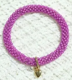 ビーズクロッシェブレスレット15