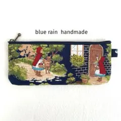 赤ずきんちゃん フラット ペンポーチ 筆箱 ハンドメイド No.488