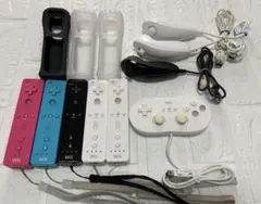 【Wii】Wiiリモコン&ヌンチャク&コントローラ12点セット・ストラップ付