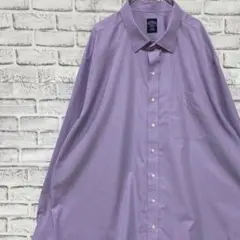 ブルックスブラザーズ長袖シャツ！　パープル　4XL918