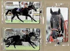 まねき馬 コントレイル 福永祐一・ライアンムーア 3枚セット ピンバッジ付き