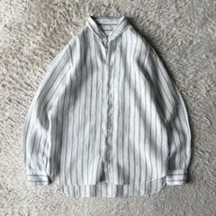ギャルリーヴィー GALERIE VIE リネン ストライプ シャツ 長袖 1のサムネイル