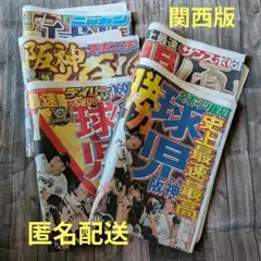 【匿名配送】関西版　阪神タイガース 優勝 記念新聞セット