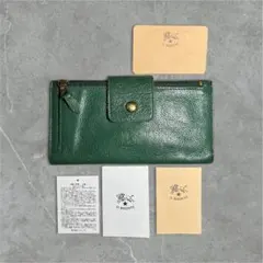 美品★IL BISONTE イルビゾンテ レザー ロングウォレット 財布