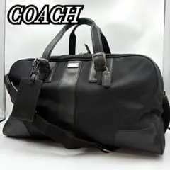 COACH コーチ ボストンバッグ 2way ミニシグネチャー シルバー金具