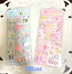 2枚セット ぷにぷにおしりシール もちもちシール マシュマロシール 3D 立体