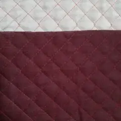 キルティング生地　T/Cブロード　ワインレッド