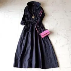 ユナイテッドアローズ バルーンスリーブ ロングワンピース ギャザー
