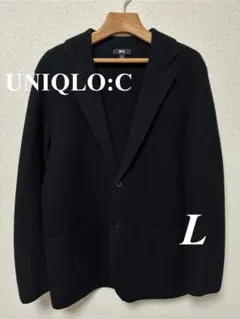 【UNIQLO:C】24FW 新品同様 ニットジャケット L ブラック